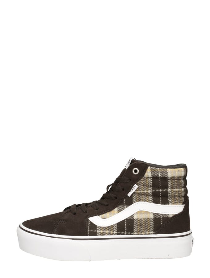 Vans WM Filmore Hi Platform - Dames vrijetijds schoenen - Plaid Mix Brown/ White