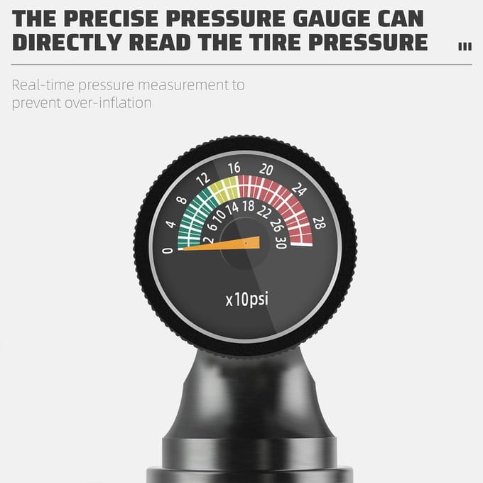 Pompe à CO2 pour vélo en alliage d'aluminium, gonfleur de pneus de vélo, injecteur de CO2 portable pour vélo de route noir