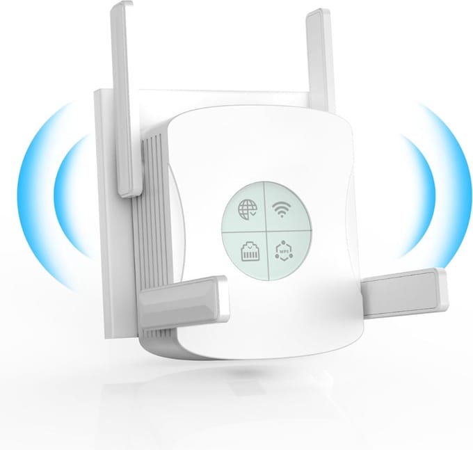 CLVP® WiFi Versterker Stopcontact – Dual Band WiFi Booster – Internet Range Extender – Max