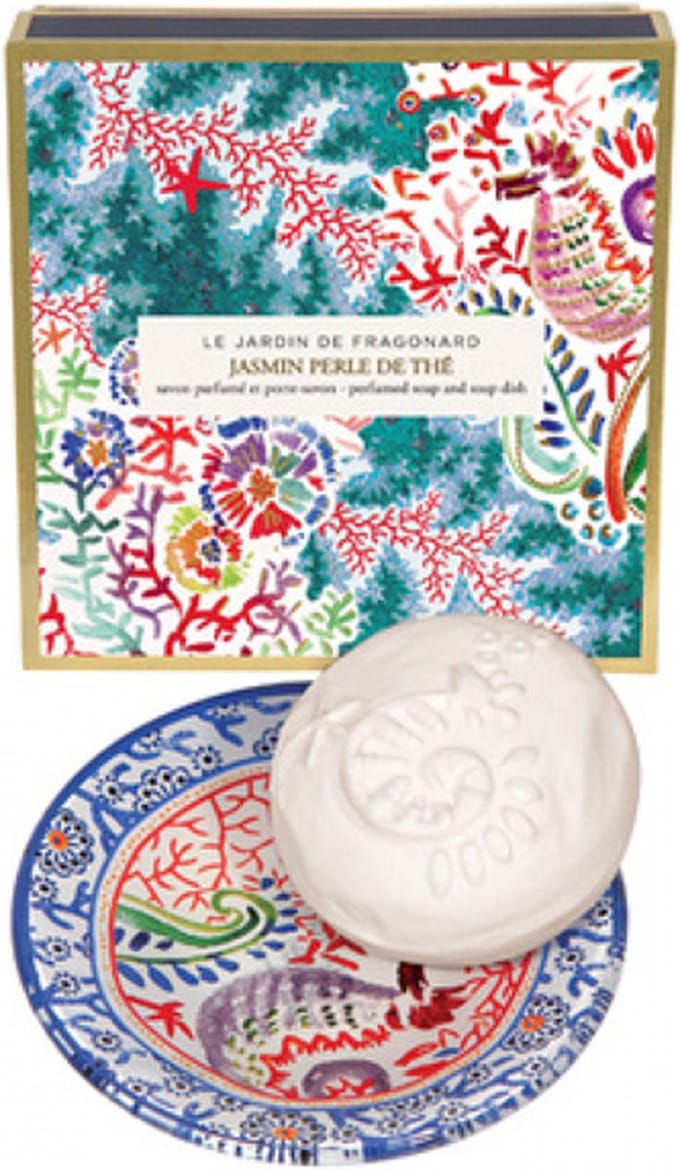 Fragonard Soaps & Shower Jasmin Perle De Thé Geparfumeerde Zeep met Zeephouder