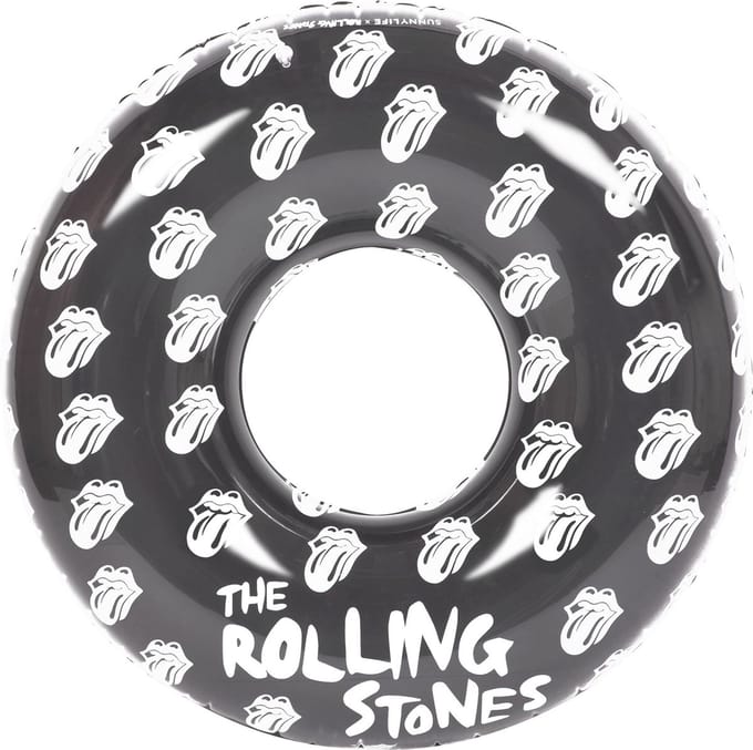 Sunnylife - Rolling Stones Zwemband - PVC - Zwart -