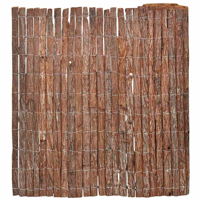 vidaXL - Schorsschutting - 100 - x - 600 - cm - Schors - Bruin