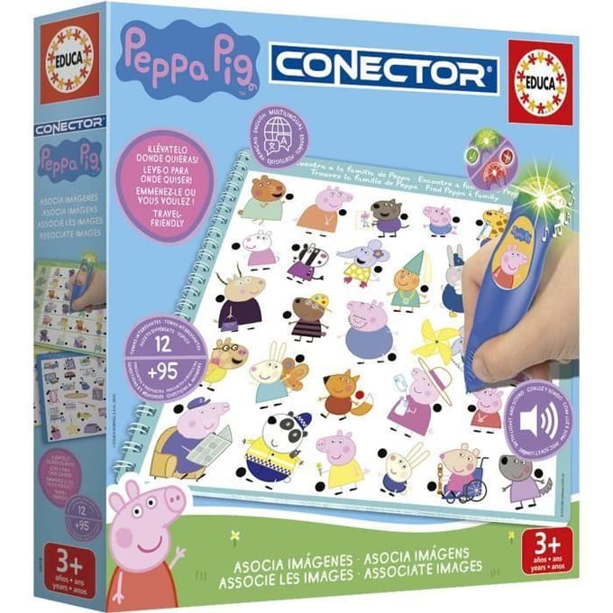 Connector Junior - Elektronisch educatief spel - EDUCA - Peppa Pig - Interactief leren - Vanaf 3 jaar
