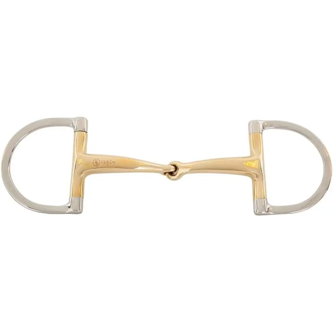 Verdun bit voor enkelvoudig dubbel gebogen paard BR Equitation Soft Contact