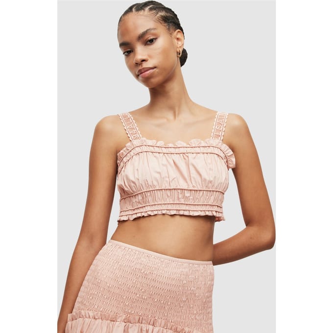 AllSaints Alex Top Soft Pink Größe: 14 | Tanktops Outlet | Damen | Rosa