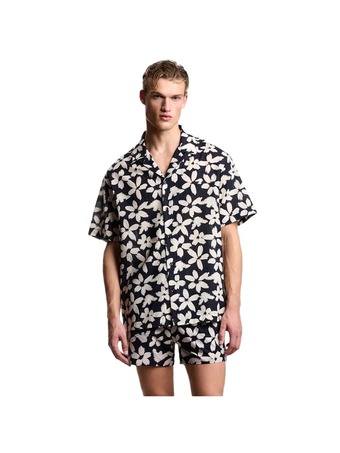 Emporio Armani herenhemd met bloemenprint
