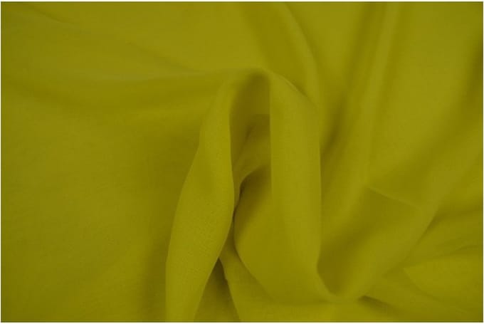 Chiffon stof - Neon geel - 1 meter - Per meter - 150cm breed