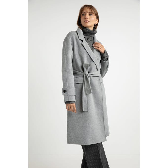Josephine & Co Sandro Coat Steel Grey Melange Größe: 36 | Winterjacken Outlet | Damen | Grau