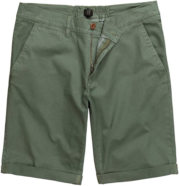 JP 1880 - Heren - Chino-bermuda Buik-Fit Regular Fit - Grijs groen - Maat 52
