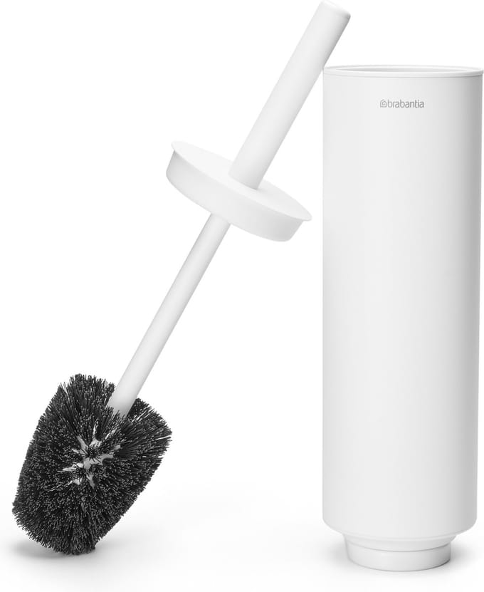 Brabantia MindSet WC Borstel met houder - Vrijstaand en hangend - Mineral Fresh White