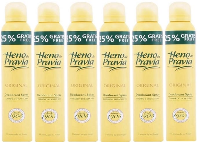 Heno de Pravia Deo Spray – Original – Voordeelverpakking 6 x 250 ml