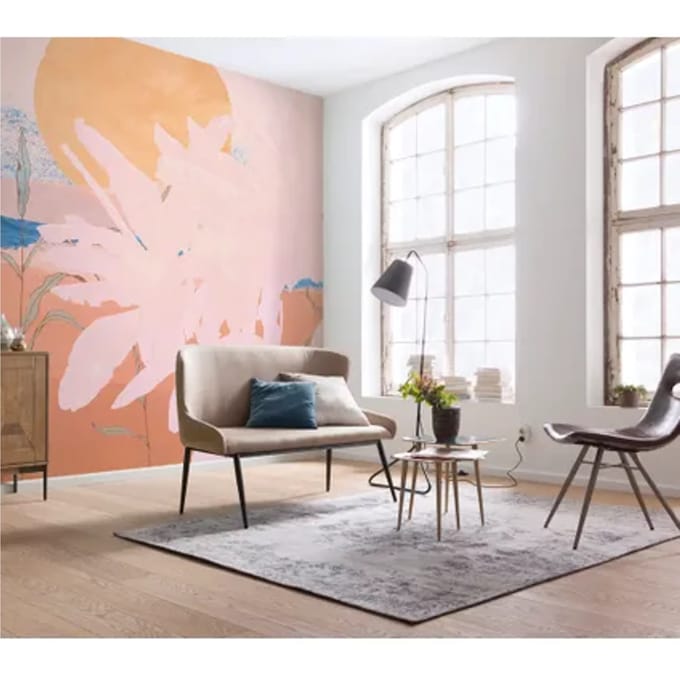 Fotobehang Platanos - Pink - Meerkleurig - 2,80m X 250cm