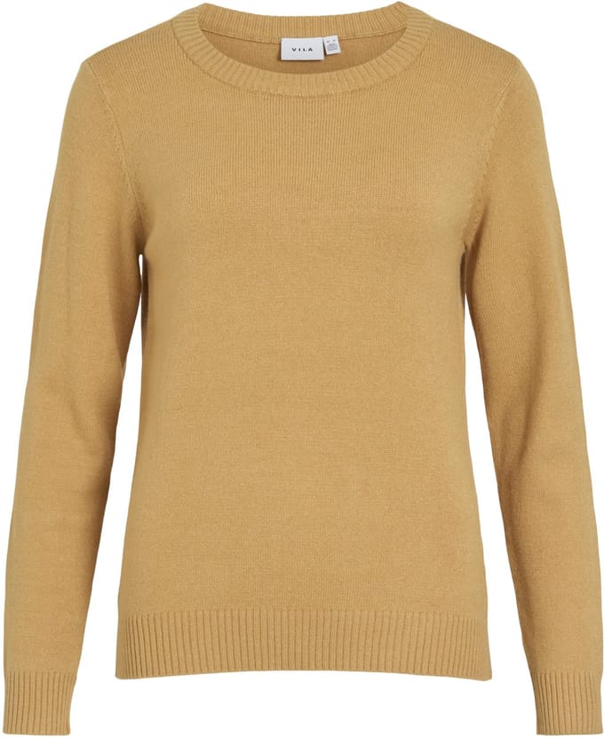 VILA - VIRIL O-NECK L/S KNIT TOP - NOOS - Dames - Gebreide truien