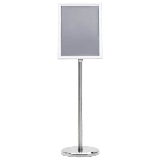 vidaXL - Posterstandaard - A4 - aluminiumlegering - zilverkleurig