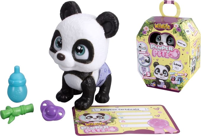 Simba - Pamper Petz - Panda - Drink en plas functie - Luier met kleur verander functie - Vanaf 3 jaar