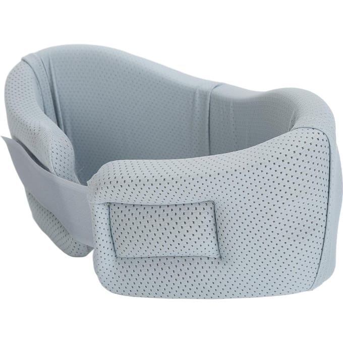 Attelle Cervicale Souple en Mousse avec Trous d'Aération Empêche la Tête Penchée Support Cervical Ferme Ergonomique Courbé pour gray