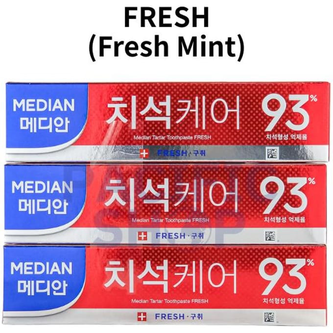 [Median] 93% Advanced Tartar Dental Iq Toothpaste 120g 120g*3