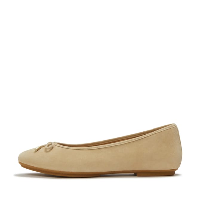 FitFlop Delicato bow suede ballet flats