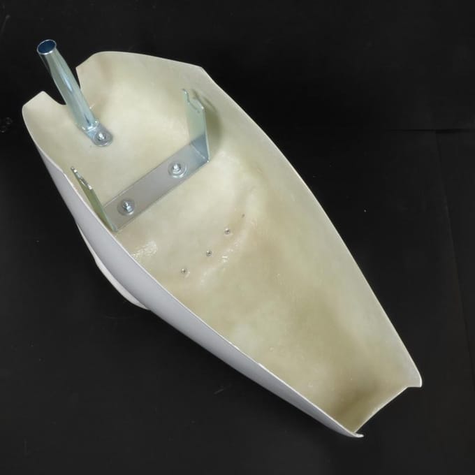 rsm achterdeksel voor bromfiets mbk 50 51 magnum wit nieuw