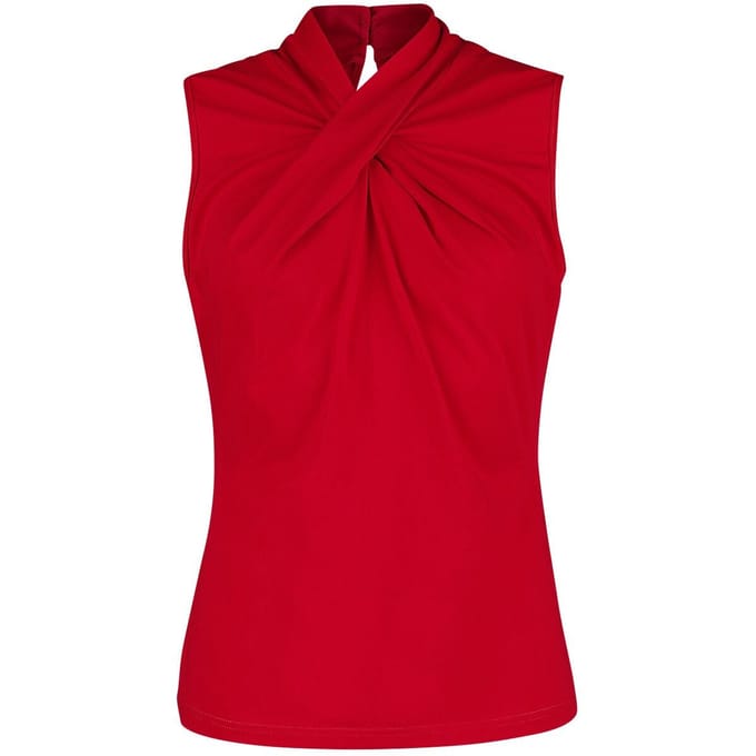 Banned Retro - Rockabilly Top - Hey Jude Top - M - voor Vrouwen - rood