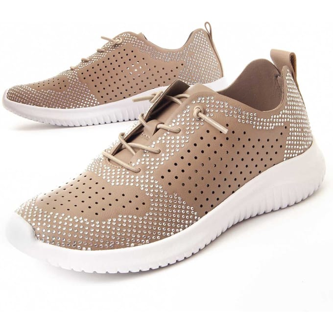 Montevita Sneakersport Drillschoenen In Bruin