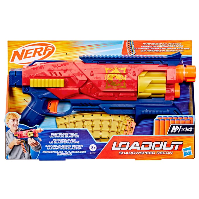 Nerf Loadout Shadowspeed Recon Blaster met 14 N1-darts