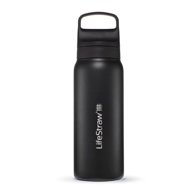 LifeStraw Go 2.0 Stainless Steel Water Filter Bottle - 700 ml - Black
