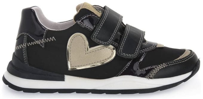 Naturino - Quelle VL - mt 37 - velcro's gouden hart sportieve sneakers - zwart