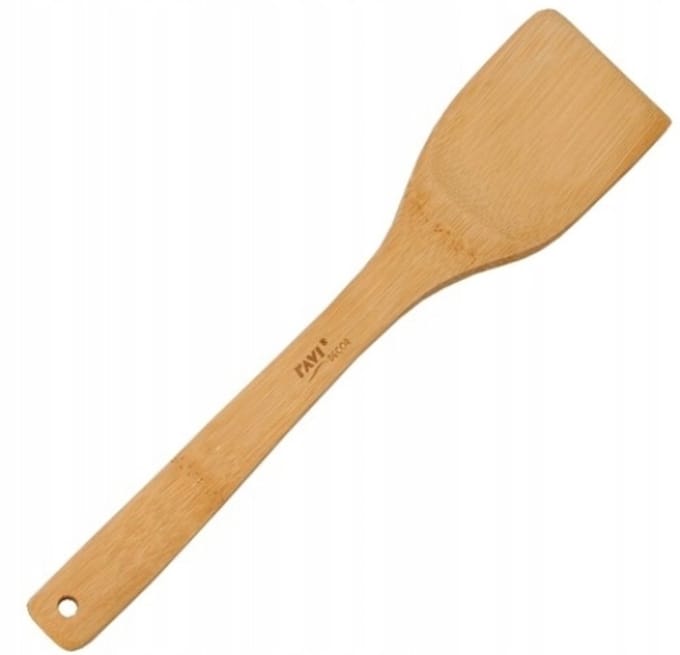 Ravi - Bamboe Spatel - 30x6 cm - Geschikt voor Teflon