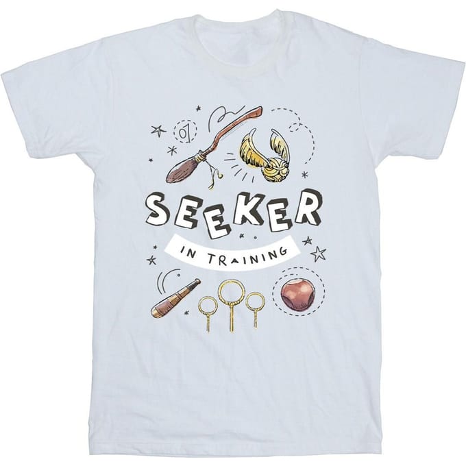 Harry Potter Jongens Zoeker In Training T-Shirt (Wit)