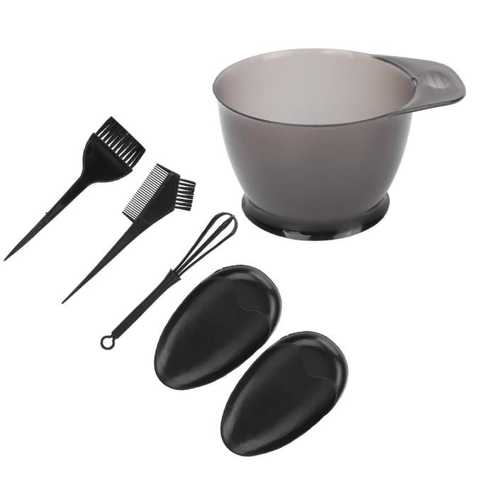 5 STUKS Professionele Salon Haarkleurset Haarverf Kwast Kom Kam Haarkleurtools Set gray