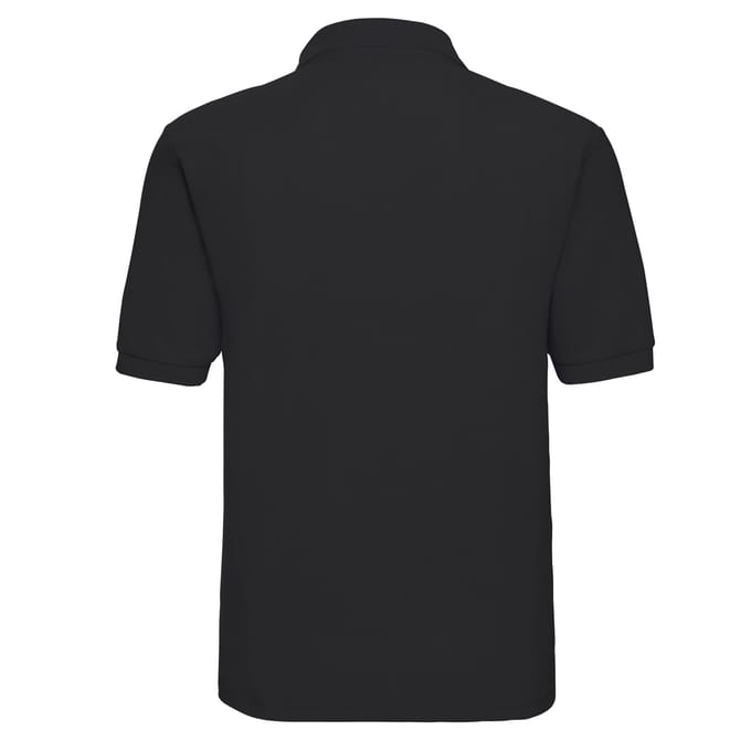 Russell Heren Polycotton Pique Poloshirt (Zwart)