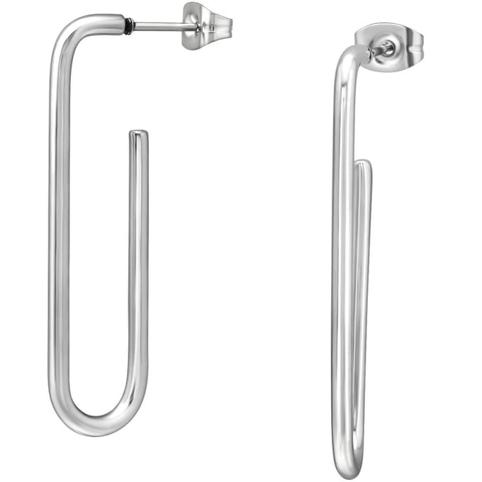 CS Joy - Paperclip oorbellen - Chirurgisch staal - 10.5 x 40 mm - oorhangers stud
