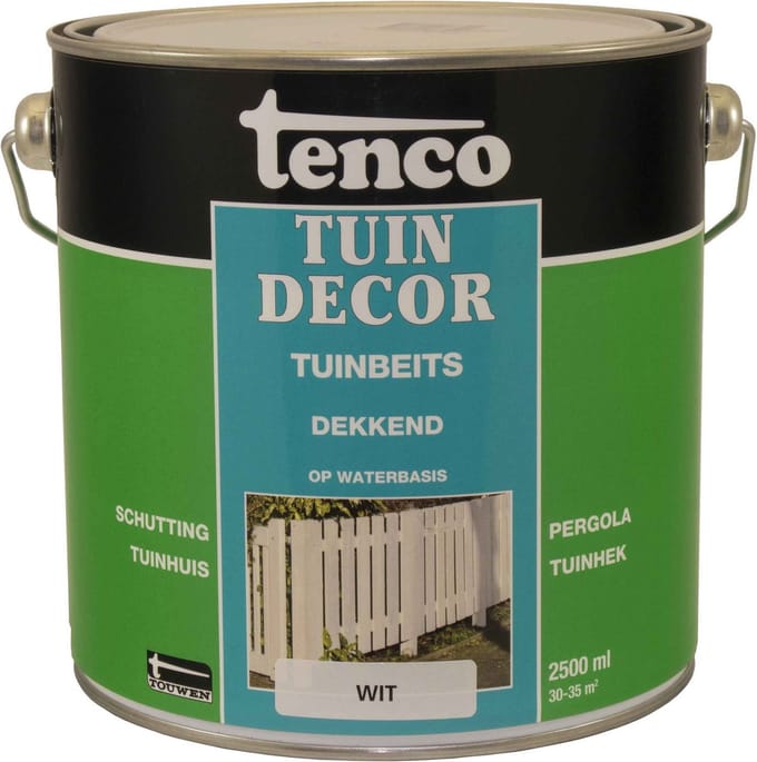 Tenco tuindecor beits dekkend wit - 2,5 liter