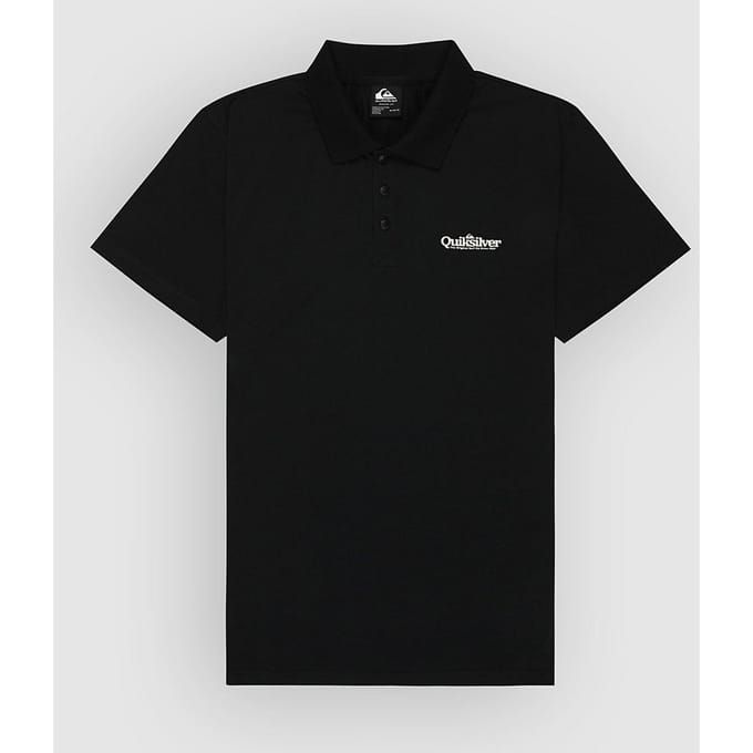 Quiksilver Stretch Korte Mouw Poloshirt Zwart M Man