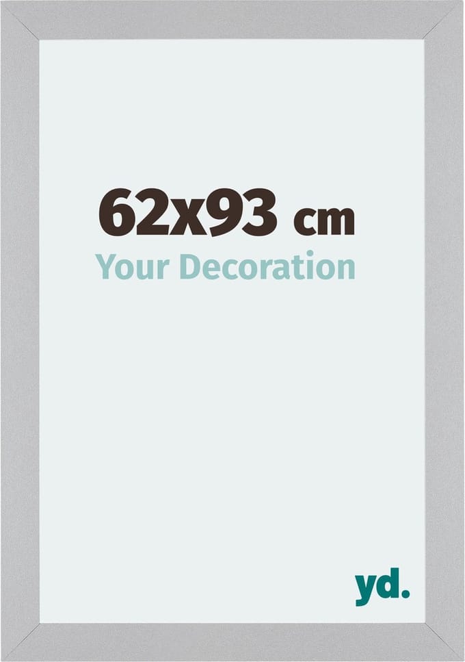 Your Decoration - Fotolijst 62x93 cm - MDF - Zilver Mat - Mura