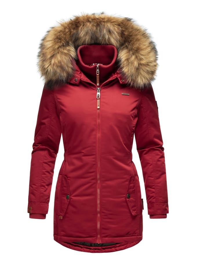 Marikoo dames winterjas – Sanakoo, warm met afneembare bontkraag
