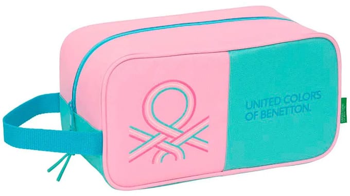 Safta Benetton 29x15x14 Cm Schoenenzak Roze