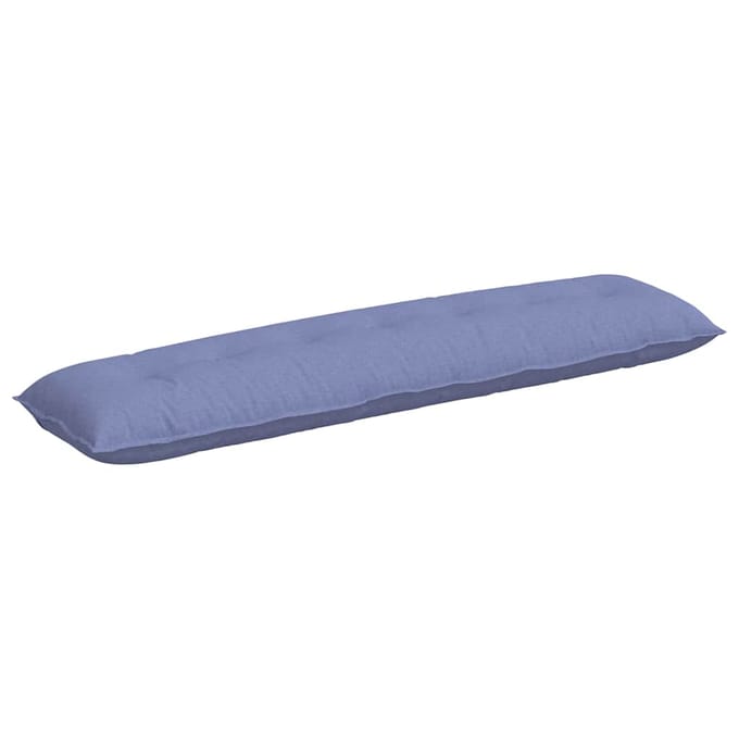 vidaXL - Rugkussen - Jeans - Blauw - 200 - x - 50 - x - 19 - cm - Stof