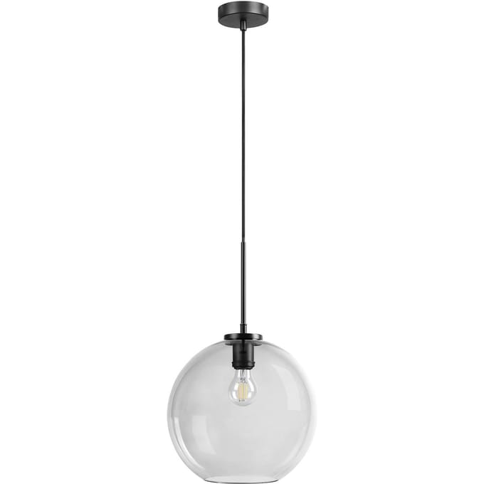 DYBERG LARSEN Loop hanglamp 30 cm rook/zwart