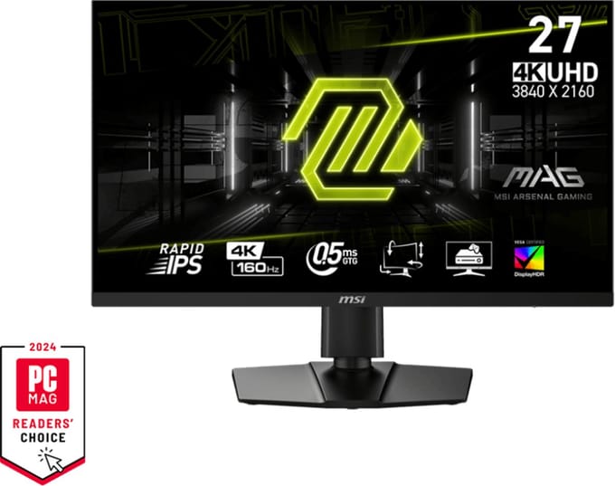 MSI MAG 274UPF E2 - 4K UHD Gaming Monitor - 160Hz - 27 Inch - Rapid IPS - USB-C
