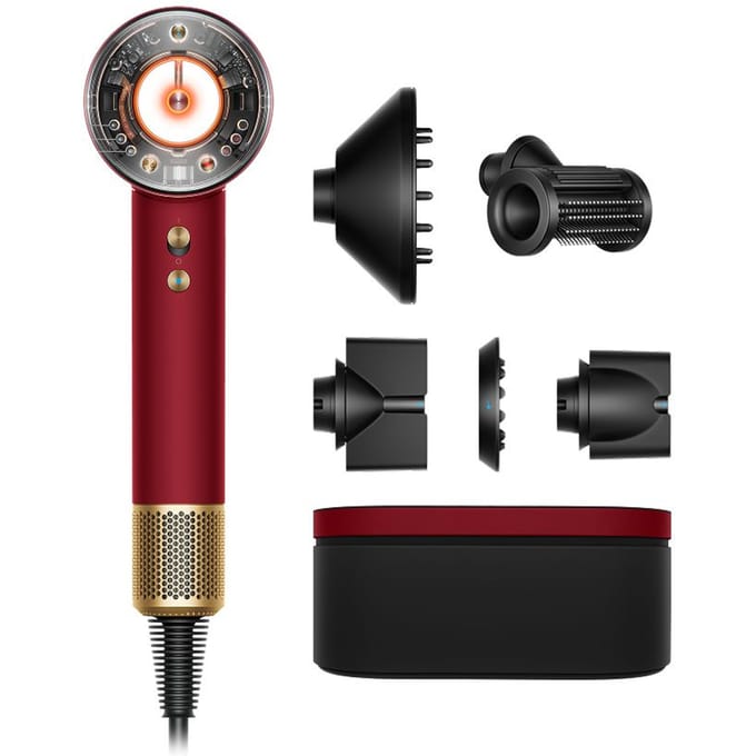 Dyson Sèche-cheveux Dyson Supersonic Nural™ - Straight+Wavy (Velours rouge/Or)