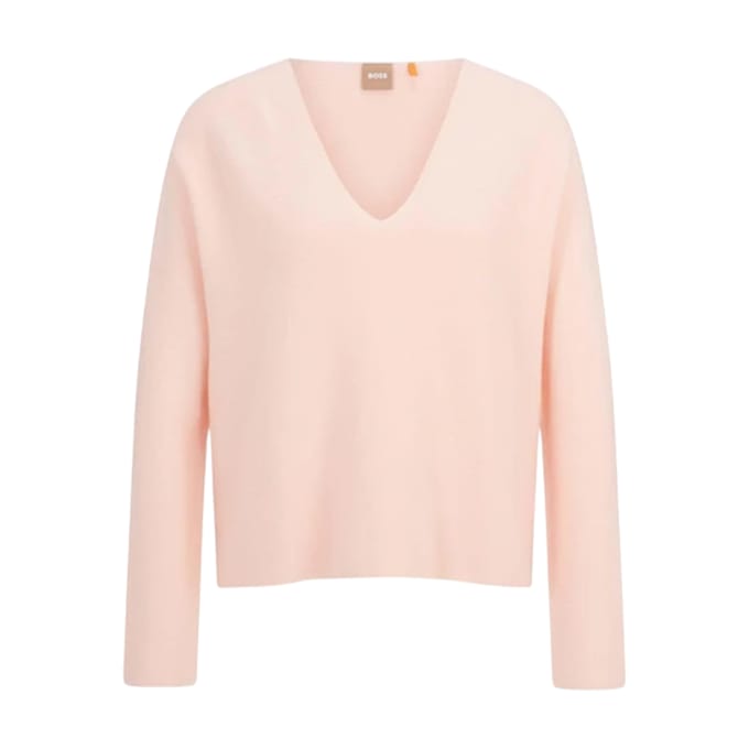 Boss Katoenen trui voor dames (Roze)