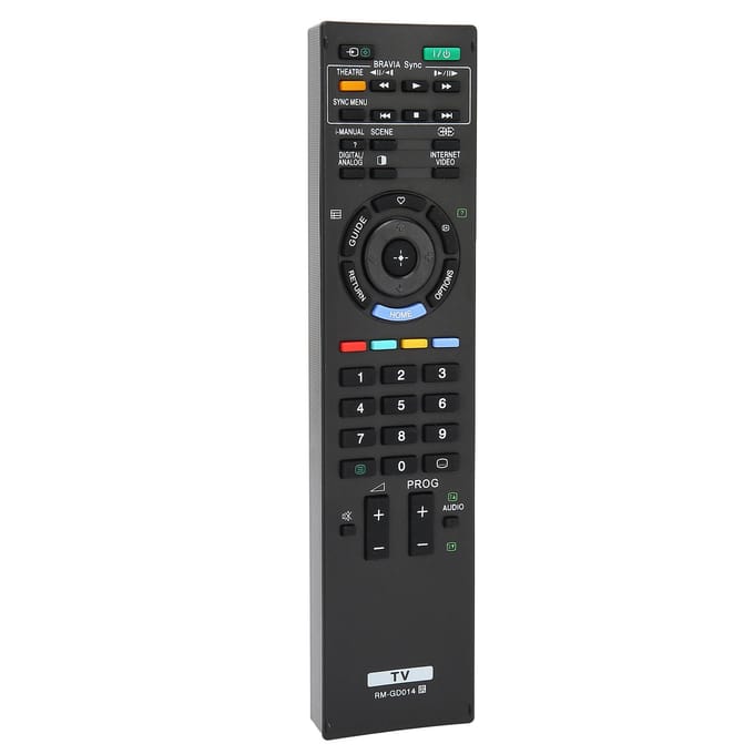 Télécommande de remplacement RM GD014 Télécommande TV Compatible pour Sony LCD LED HDTV Pièces black