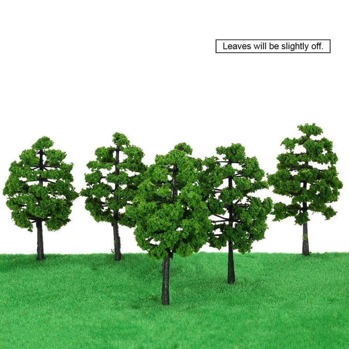 10 Stuks Modelbomen Architectonisch Model Treinbaan Layout Tuin Poppen Bruiloften black