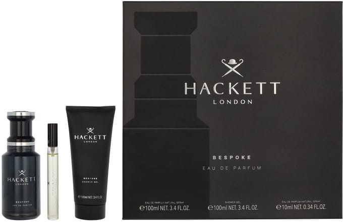 Hackett Bespoke Giftset 210 ml - Edp Spray 100 ml/Showergel 100 ml/Travel Spray 10 ml