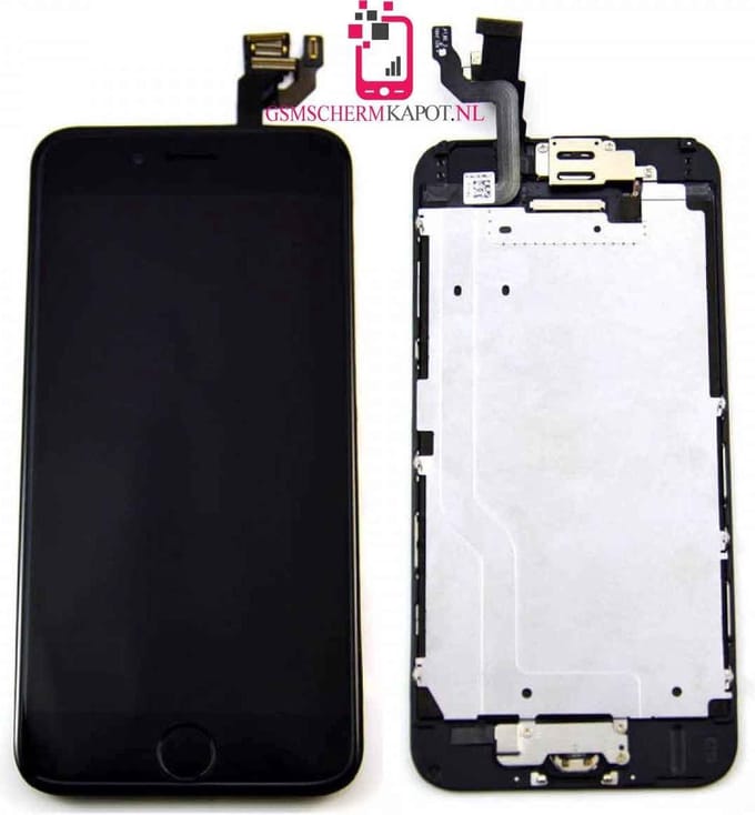 iPhone 6 Scherm Zwart – Premium Kwaliteit – Complete Set incl. Reparatiesetje