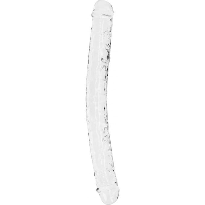 RealRock by Shots Realistische dubbel dildo's - 13'' / 34 cm - Transparant