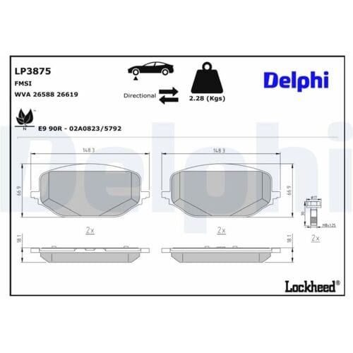 Remblokset DELPHI LP3875