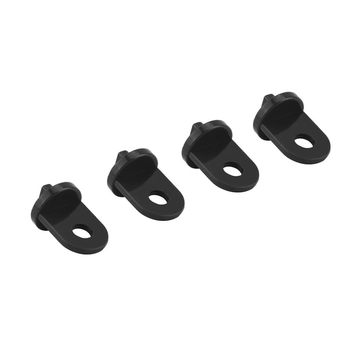 10 STKS Plastic Kas Haak Plant Bloem Hanger (Zwart) zwart